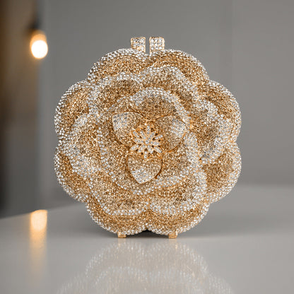 Golden Camélia Bloom Clutch – FIORENE