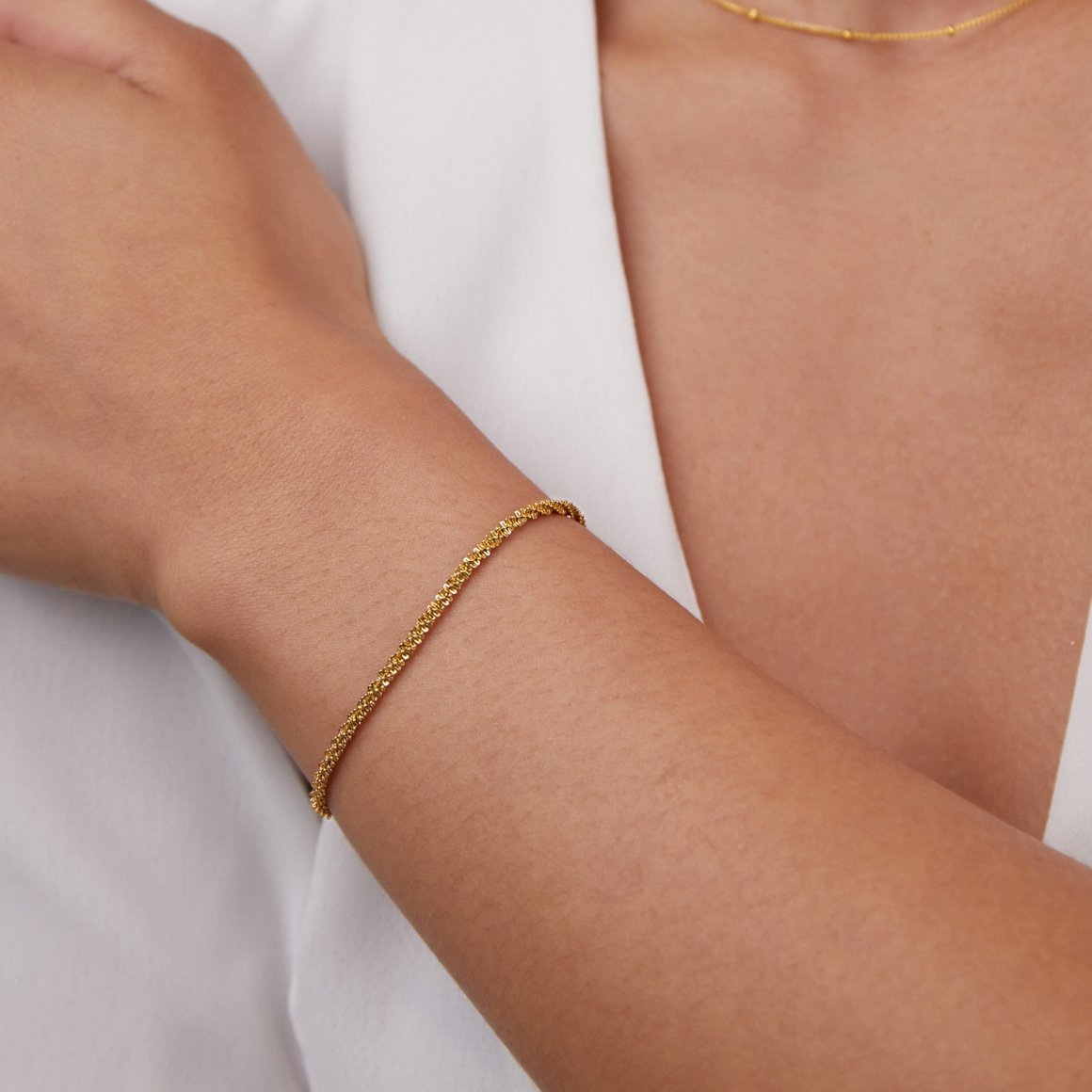 Gilded Twinkling Coil Bracelet – FIORENE