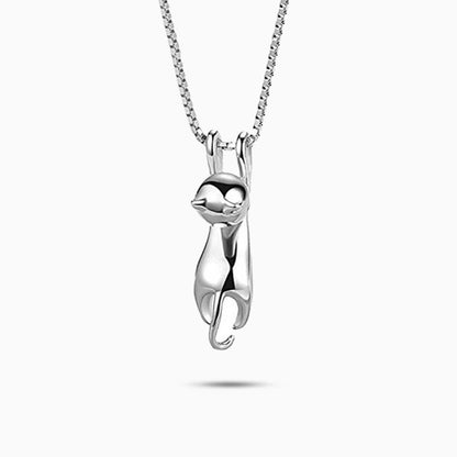 Charming Cat Pendant Necklace - FIORENE