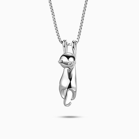 Charming Cat Pendant Necklace - FIORENE