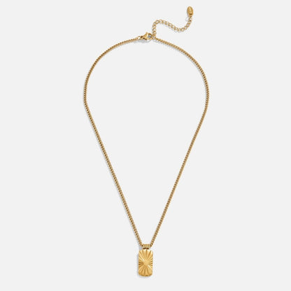 Solar Ray Medallion Necklace – FIORENE