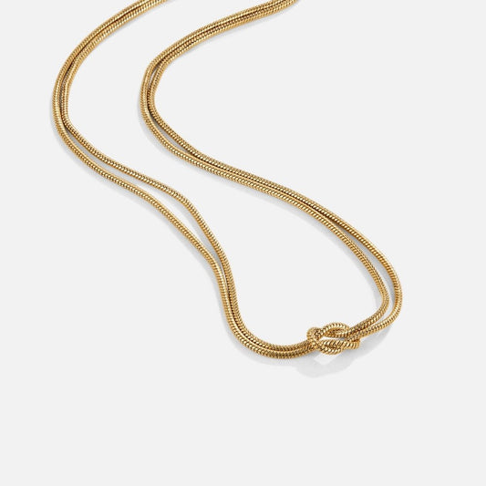 Radiant Gilded Twist Necklace – FIORENE