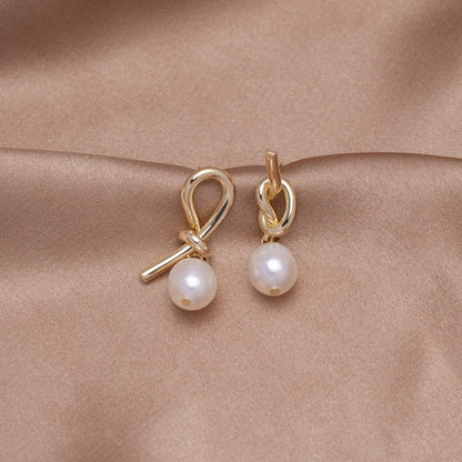 Knot Pearl Earrings – FIORENE