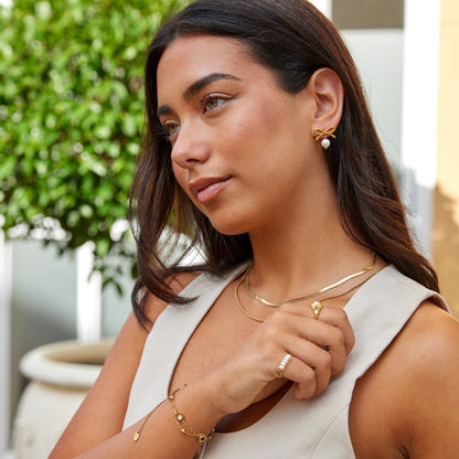 Pearl Bow Earrings – FIORENE