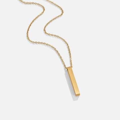 Golden Bar Necklace – FIORENE