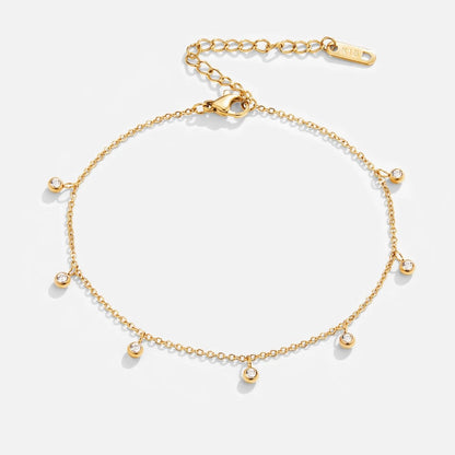 Stellar Radiant Sphere Anklet – FIORENE