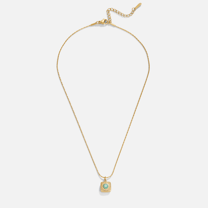 Radiant Turquoise-Tone Necklace – FIORENE