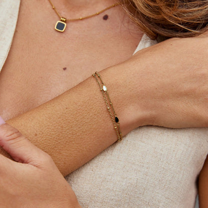 Duo Drop Station Bracelet – FIORENE