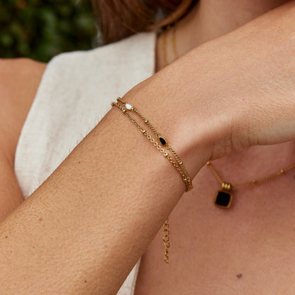 Duo Drop Station Bracelet – FIORENE