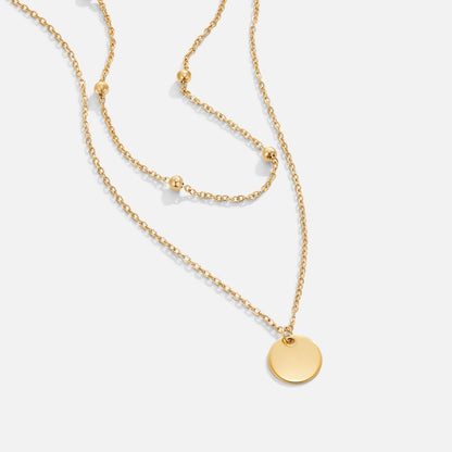 Layered Satellite & Disc Necklace – FIORENE