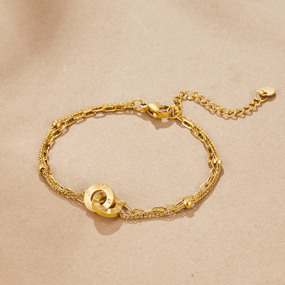 Radiant Linked Circles Bracelet – FIORENE
