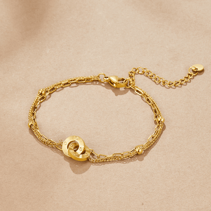 Radiant Linked Circles Bracelet – FIORENE