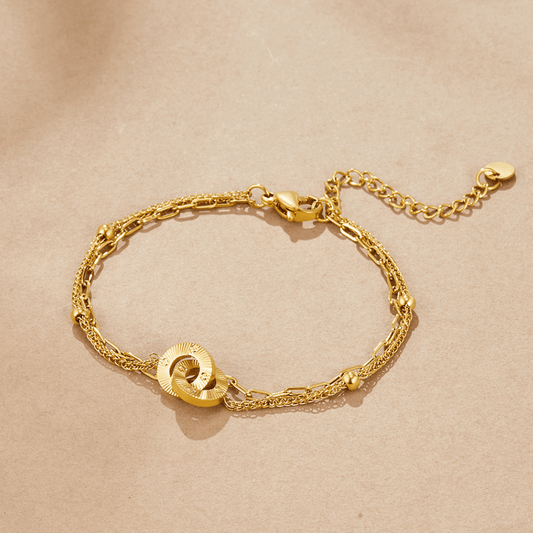 Radiant Linked Circles Bracelet – FIORENE