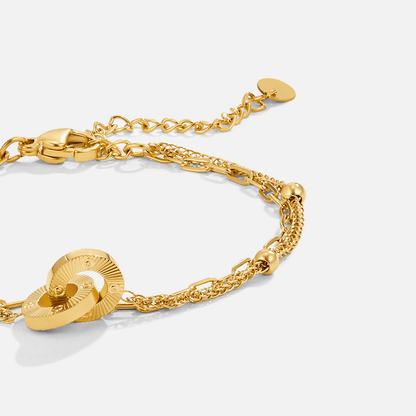 Radiant Linked Circles Bracelet – FIORENE