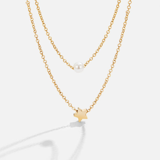 Stellar Pearl Layered Necklace – FIORENE