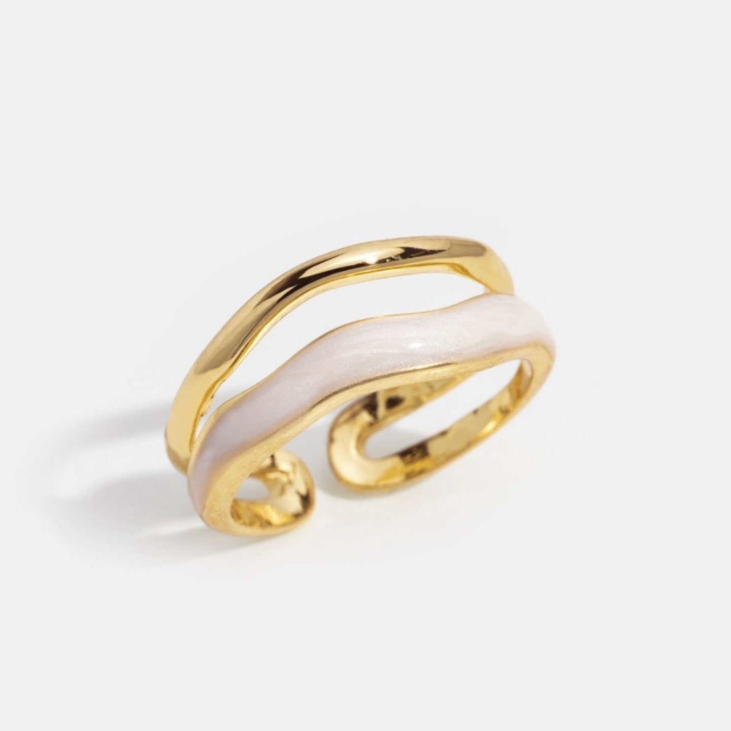 Enamel Wave Ring – FIORENE