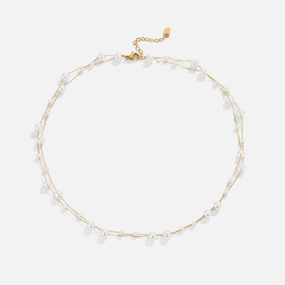 Oceanic Pearl Layered Necklace – FIORENE