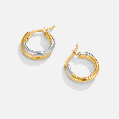 Mixed Metal Hoops – FIORENE