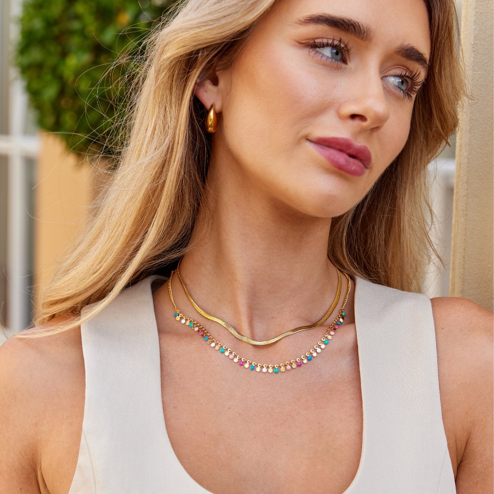 Polished Vibrant Medley Necklace – FIORENE