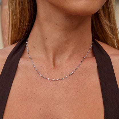 Arctic Lustrous Link Necklace – FIORENE