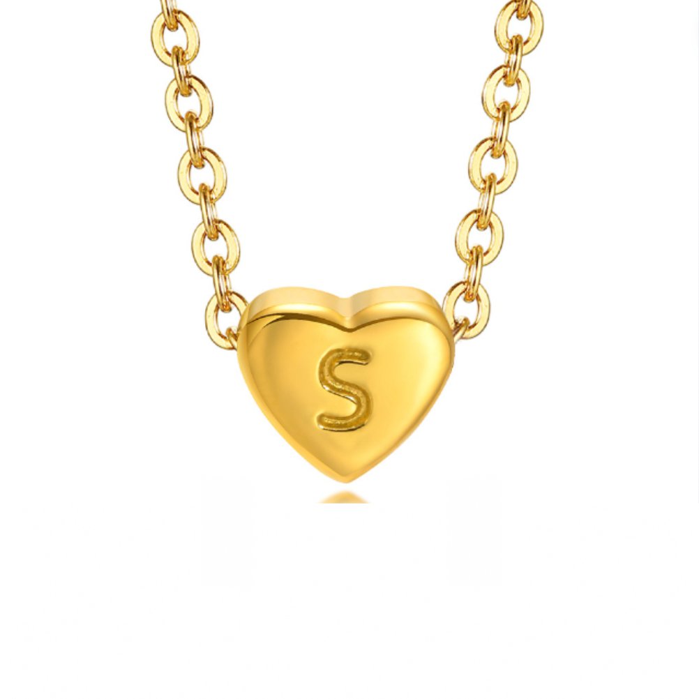 Golden Letter & Seed Pearl Pendant – FIORENE