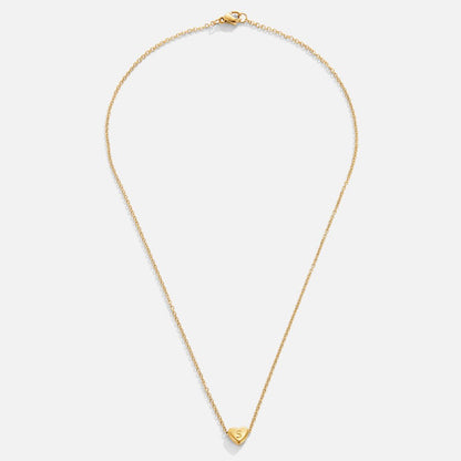 Golden Letter & Seed Pearl Pendant – FIORENE