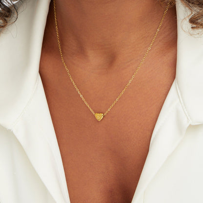 Golden Letter & Seed Pearl Pendant – FIORENE