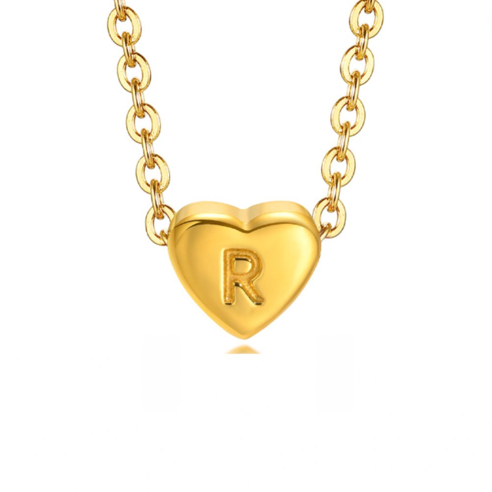 Golden Letter & Seed Pearl Pendant – FIORENE