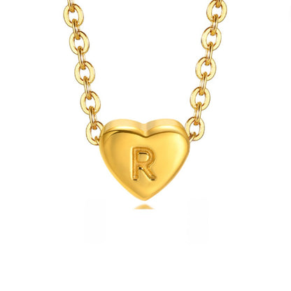 Golden Letter & Seed Pearl Pendant – FIORENE