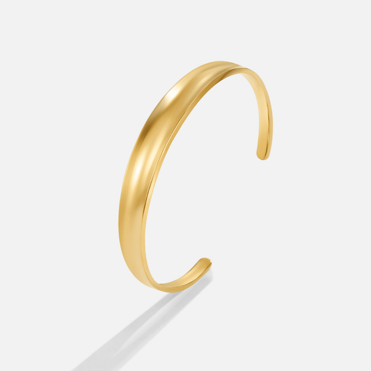 Iconic Golden Bold Curve Bracelet – FIORENE