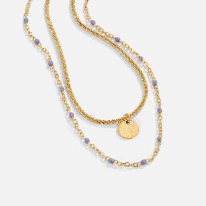 Lavender Coin Necklace – FIORENE