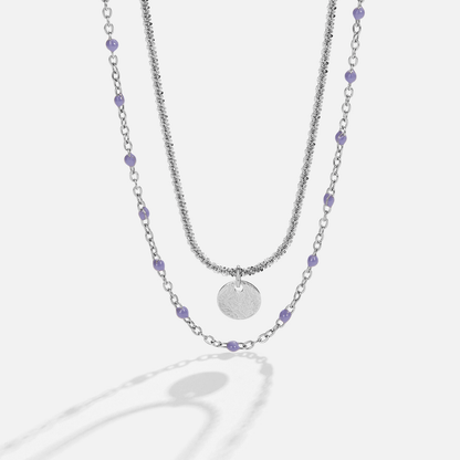 Lavender Duo-Strand Necklace – FIORENE