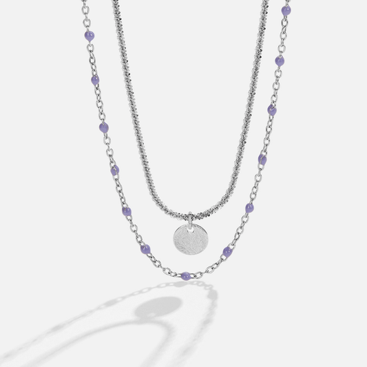 Lavender Duo-Strand Necklace – FIORENE