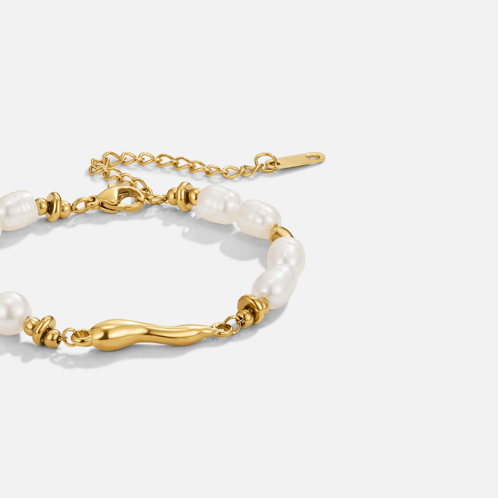 Organic Pearl Gilded Bracelet – FIORENE