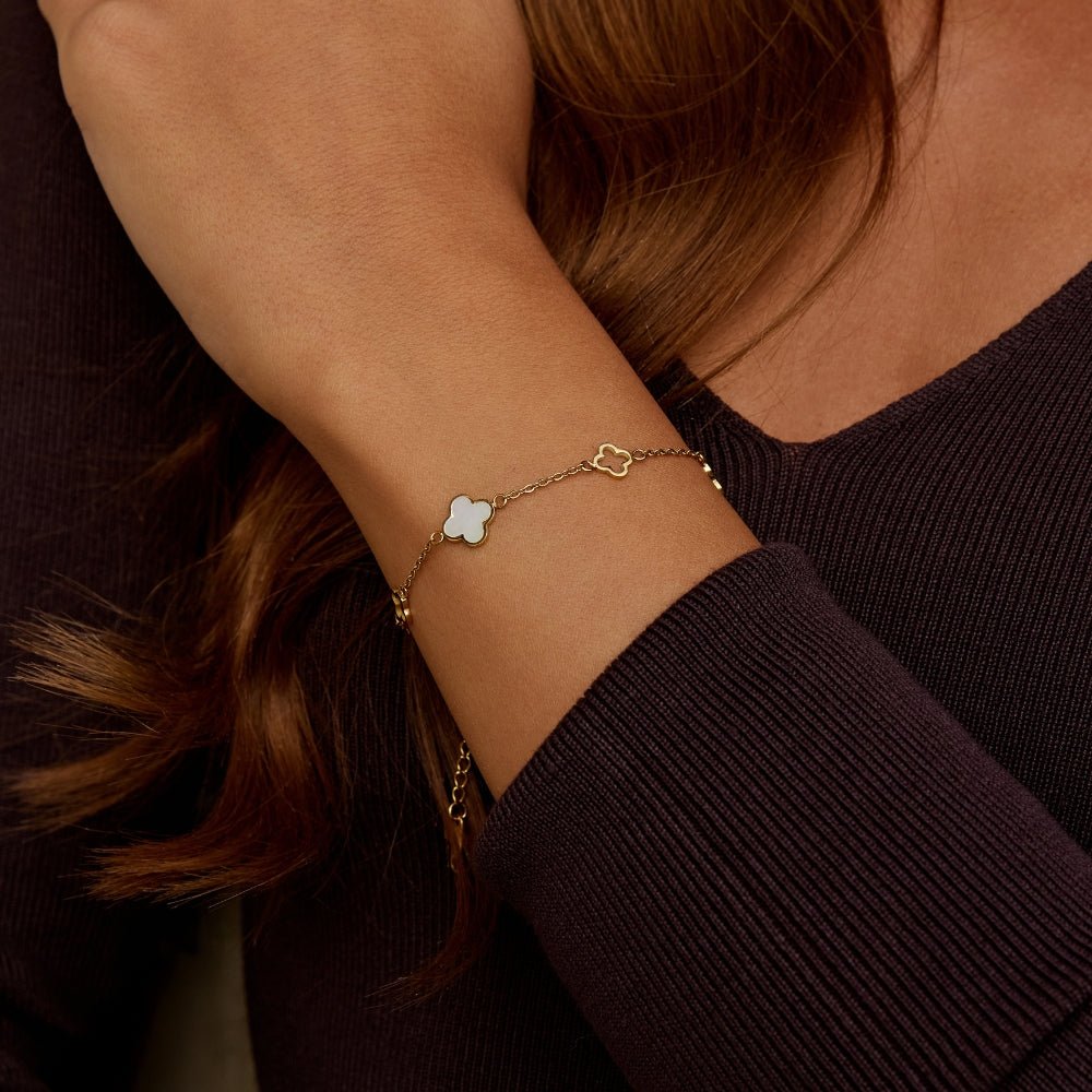 Nacre Clover Bracelet – FIORENE