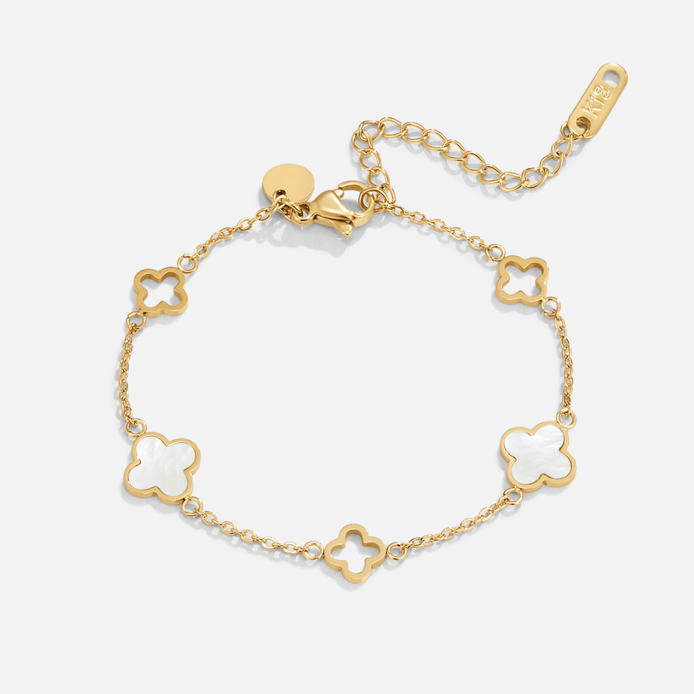Nacre Clover Bracelet – FIORENE