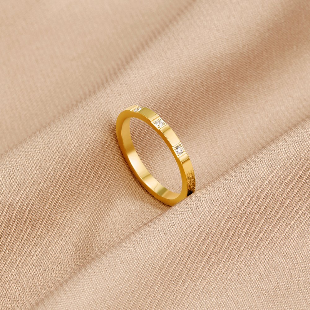 Luminous Petite Geometric Ring – FIORENE