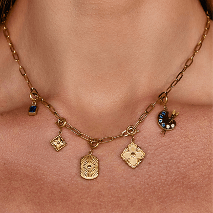 Beaded Rhombus Charm – FIORENE