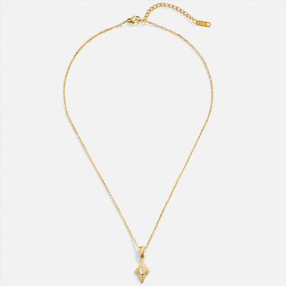 Luminous Golden Celestial Diamond-Frame Necklace – FIORENE