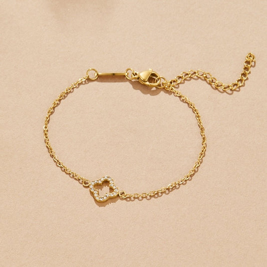 Clover Pave Bracelet – FIORENE