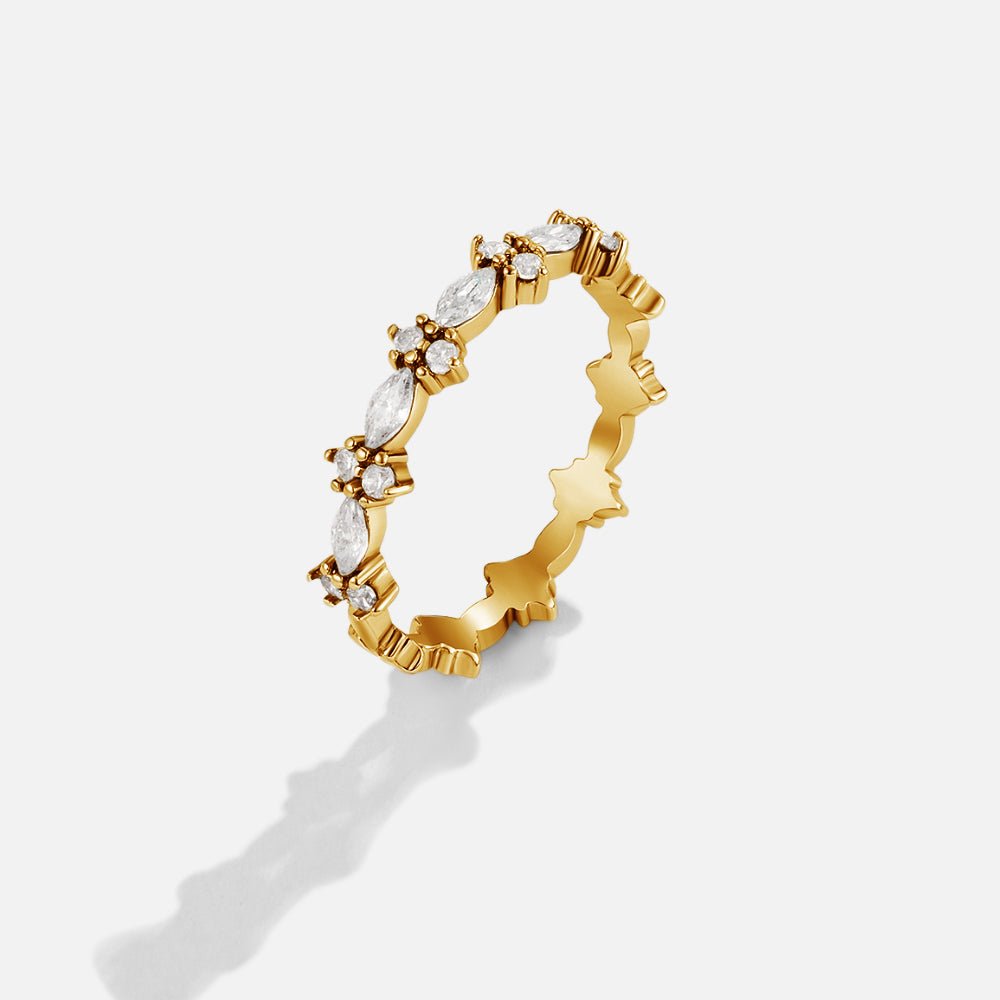 Gilded Marquise Bloom Ring – FIORENE
