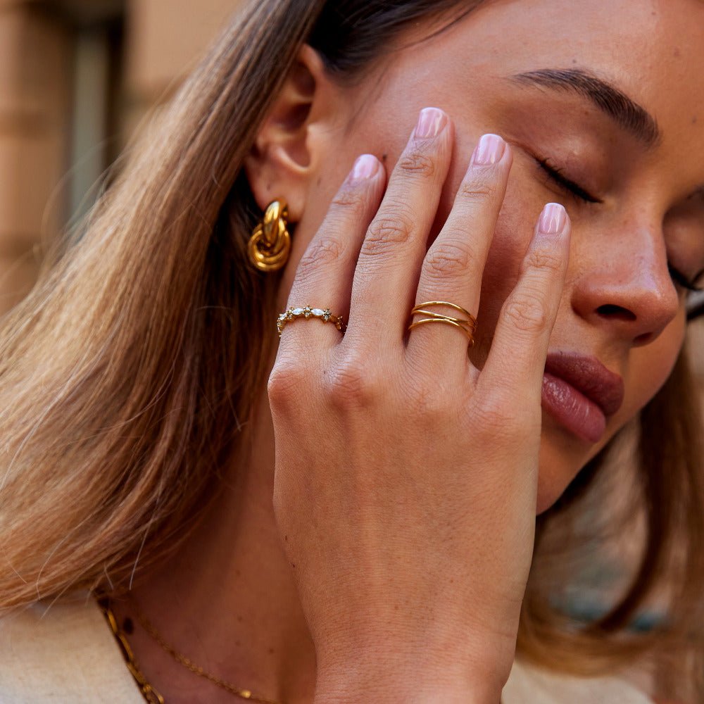 Gilded Marquise Bloom Ring – FIORENE