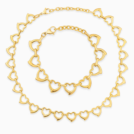 Amora Linked Hearts Set - FIORENE