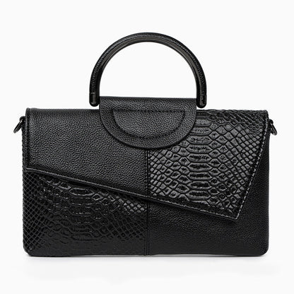 Midnight Croc Shoulder Bag – FIORENE