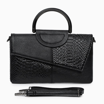 Midnight Croc Shoulder Bag – FIORENE