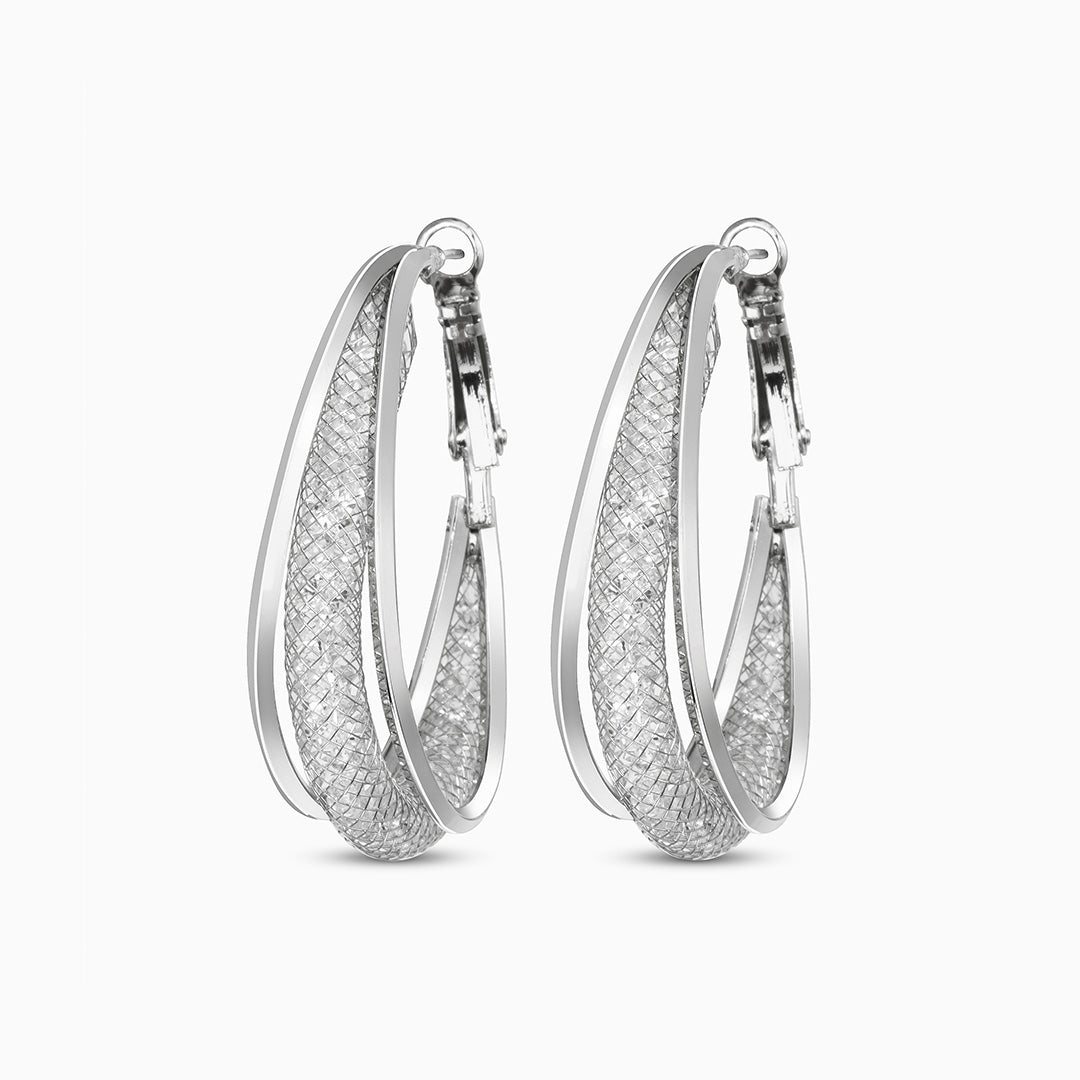 Golden Radiance Hoop Earrings - FIORENE