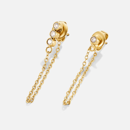 Crystal Cascade Drop Earrings – FIORENE