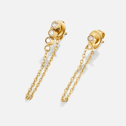 Crystal Cascade Drop Earrings – FIORENE
