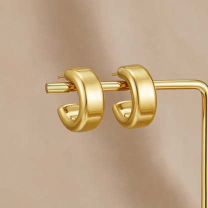 Polished Bold Hoops – FIORENE