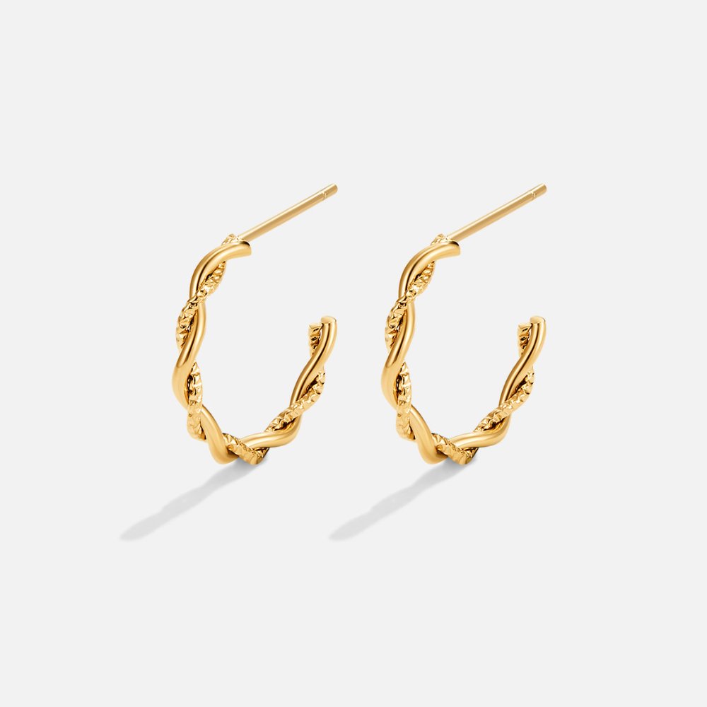 Twisted Rope Earring – FIORENE